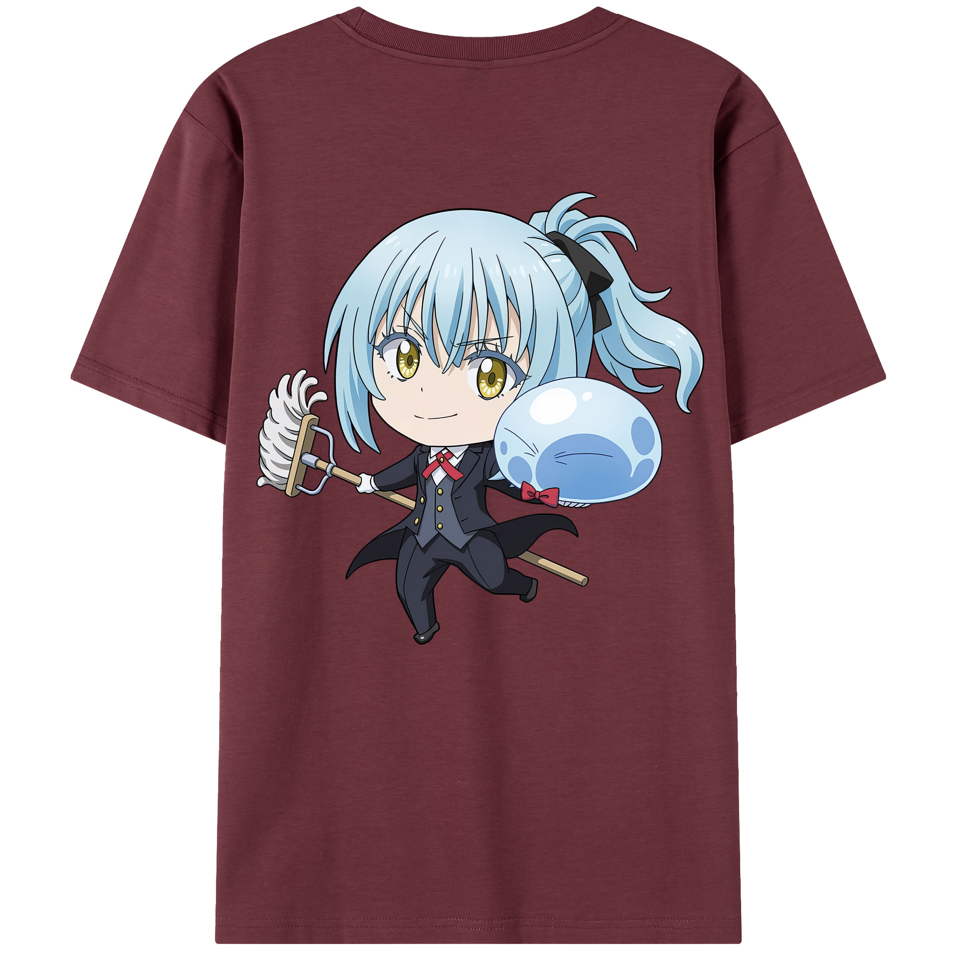 （画像用） 転スラ Regarding Reincarnated to Slime 綿100％半袖Tシャツ（背面プリント）